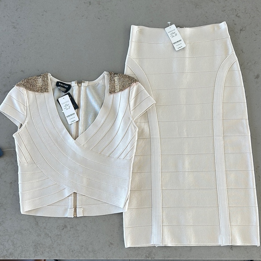 Bebe - Top & Midi Skirt Set